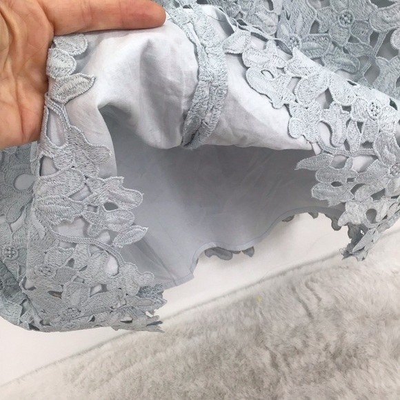 Ann Taylor LOFT Women’s Lace Sheath Dress Bodycon Light Blue Career Size 8 - Picture 7 of 9